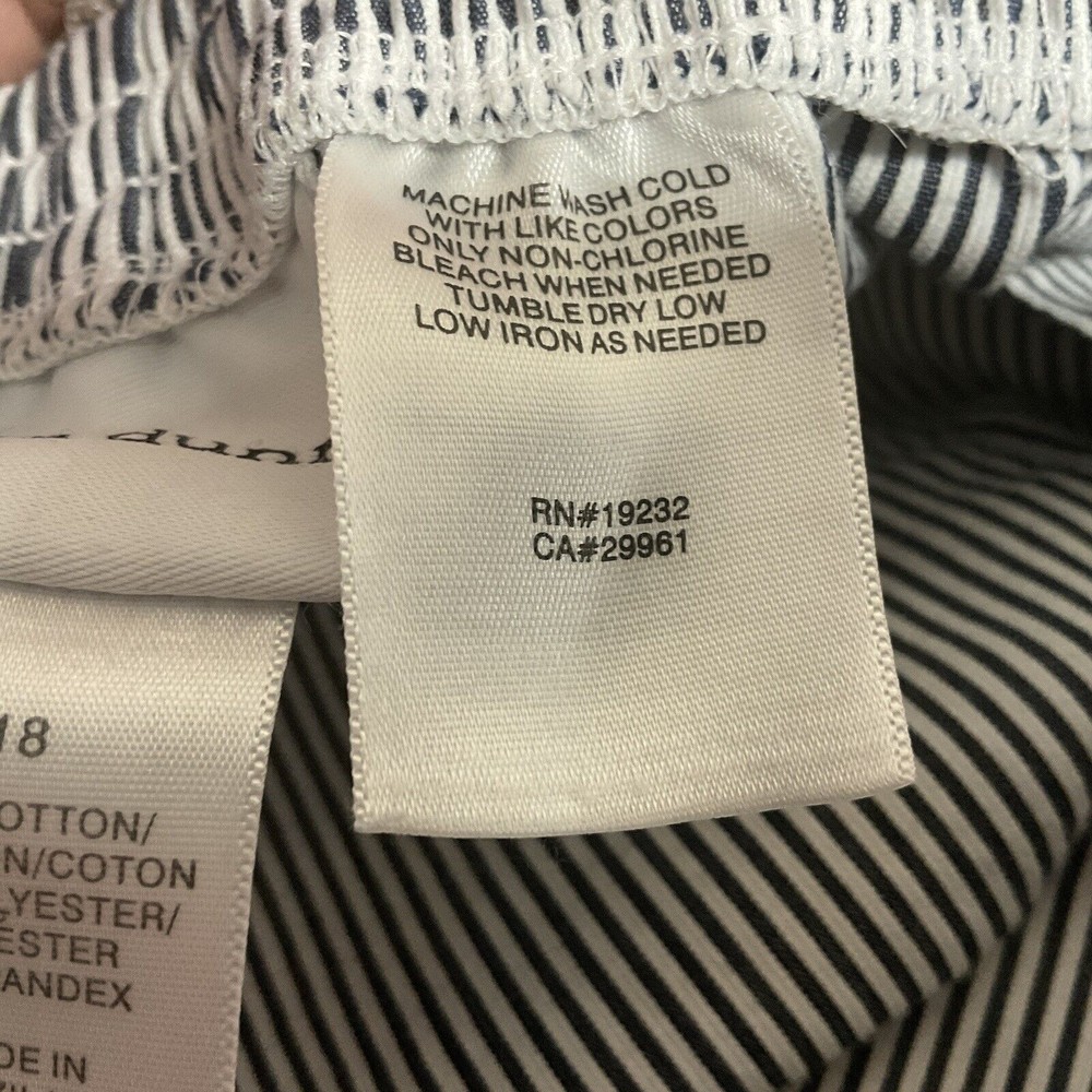 Alfred Dunner Woman's Gray & White Striped Pants W/Pockets Pull On Style Size 18 - Picture 11 of 11